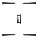 Magnetic Carriage Garage Door Hardware 4 Hinges + 2 Handles Set. Fixed Price $19.03.