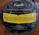 Eapele U+o Ring Garage Door Bottom Seals (20FT) (K5). Fixed Price $19.99.