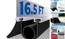 Universal Jimwerely Garage Door Seal Kit, 16.5FT Plasticized Rubber Feet. Fixed Price $158.21.
