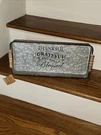Robert Stanley 16.5" Galvanized Handle Tray Thankful Grateful Truly Blessed. Fixed Price $39.00.