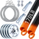 Heavy-duty Double-looped Garage Door Extension Bundle Springs, 3 Pulleys. Fixed Price $105.32.