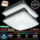 2 Pack 70 Watts Led Canopy Light, 5000K White Outdoor Parking Garage Lights. Fixed Price $83.18.