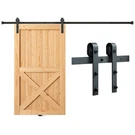 Vevor 8FT Sliding Barn Door Hardware Closet Track Kit For Single J Hanger. Fixed Price $55.99.