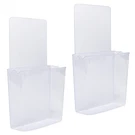 Zc Gel Remote Holder Wall Mount Damage-free (2 Pack), Large, Transparent. Fixed Price $21.99.