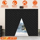Magnetic Thermal Insulated Garage Door Curtain Two-car Screen. Fixed Price $54.90.