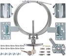 Garage Door Lock Kit, Complete Set With Spring Latch Keyed Handle, Home Impr. Fixed Price $49.85.