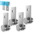 2 Wheel Trolley Assembly Rollers For 1-5/8" Wide Strut SILVER-4 Pack. Fixed Price $31.38.