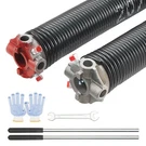 Garage Door Torsion Springs Pair Of 0.207 X 22INCH With Winding Bars. Fixed Price $41.98.