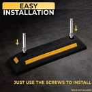 Zone Tech Heavy Duty Rubber Parking Guide - 2 Pcs Premium Quality Black/yellow. Fixed Price $29.36.