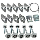 Surpass Garage Door Roller/hinge/top Bracket/wire Rope (for 7' Silver, White. Fixed Price $47.00.