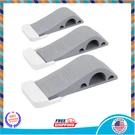 Non-slip Rubber Door Stopper Wedges, 3 Pack Stackable Design, Gray. Fixed Price $15.43.