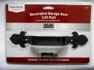 New Crown Metalworks Fleur Lis Decorative Black Garage Door Pull Lift, Handle. Fixed Price $14.99.