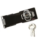 National Hardware N327-379 N183-780 Keyed Hasp Lock 4-1/2 Inch Chrome Plated. Fixed Price $10.90.
