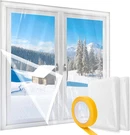 2 Pcs Window Plastic Insulation Kit 47'' X 63'', Covering Film. Fixed Price $20.41.