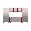 Seville Classics Ultrahd 8-PIECE Steel Garage Cabinet Storage Set With Rolling. Fixed Price $2025.00.