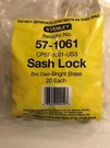 20 Stanley Window Sash Locks #57-1061 Brass Plated Cast Zinc New. Fixed Price $34.99.