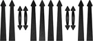 12 Pcs Garage Door Magnetic Decorative Hardware Kit 8 Hinges 4 Handles. Fixed Price $19.99.