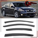 Fits 2010-2014 Subaru Legacy Sedan Window Visor Acrylic Smoke Door Deflectors. Fixed Price $29.99.