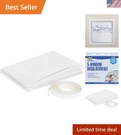 M-d Polar Block 62X210 In. Clear Plastic Window Insulation Kit For Energy Saving. Fixed Price $19.19.