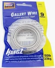 Picture Wire, Coated Stainless Steel 9FT, 50LB, 2MM Thick, Plastic Coating To.... Fixed Price $15.64.