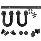 Interior Barn/sliding 36 Inch Door Hardware W/horseshoes. Oil Rubbed Bronze.. Fixed Price $198.95.