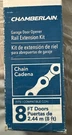 Chamberlain 8' Chain Drive Garage Door Opener Extension Kit (7708CB-P). Fixed Price $33.00.