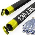 Blesseras 130-LB. Garage Door Extension Spring Kit, 25", Double Loop, Black Coat. Fixed Price $77.52.