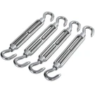 Heverp 4PCS M8 7.4IN Stainless Steel Hook And Turnbuckles, Shade Sail.... Fixed Price $23.38.