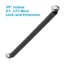SL729 #7 .177 Wire 29" Lock End Extension Springs For One Panel Garage Doors. Fixed Price $79.95.