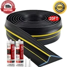 Universal Garage Door Threshold Seal Strip 20FT Kit, Bottom Waterproof Rubber We. Fixed Price $54.98.