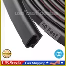 40 Feet Rubber Weather Stripping Door Seal Strip, Self-adhesive Backing D-shape. Fixed Price $16.99.
