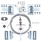 Patioer Universal Garage Door Lock Kit With Spring Latch Keyed Handle. Fixed Price $35.99.