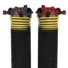 Torsion Springs Yellow Left And Right Wound Pair For Sectional Garage Doors. Fixed Price $111.24.