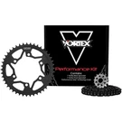 Vortex Sprocket/chain Kit Black With Steel Rear CK6451. Fixed Price $246.84.