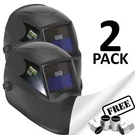 2X Auto Darkening Welding Helmet Shade 11 Solar Powered Sealey Siegen S01000 +cp. Fixed Price $92.41.