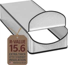 Attic Door Insulation Cover For Pull Down Ladder 25" X 54" 11", Silver. Fixed Price $88.18.