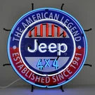 Jeep Neon Sign 4X4 Garage Wall Lamp Light Wrangler Gladiator 2025 CJ-6 Rubicon. Fixed Price $459.99.