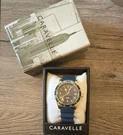 Caravelle Men's Sea Hunter Blue Rubber Strap Diver Automatic Watch W/ Box. Fixed Price $350.00.