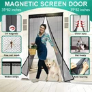 Magnetic Screen Door Heavy Duty Hands-free Mosquito Mesh Anti Bugs Fly Curtain. Fixed Price $19.99.