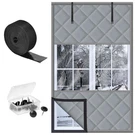 Bloce Window Insulation Kit For Winter, Thermal 63"L X 39"W, Gray. Fixed Price $24.84.