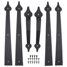 Winsoon Garage Door Hardware Set, Decorative Black Steel Accents Kit. Fixed Price $37.45.