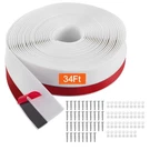 Vevor Garage Door Seal Top And Sides Strip, 34 Universal Ft, White. Fixed Price $31.18.
