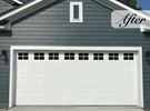 Magnetic Door Windows, Decorative Black Decals For Two Car Garages. Fixed Price $44.95.
