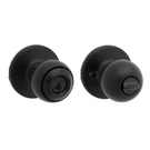 Kwikset Polo Keyed Entry Door Knob Matte Black Front Exterior Lock W/ Keys 400P. Fixed Price $12.12.