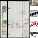 Double Door Mesh Screen Magnetic Fit Size Up To 72 X 80 Inch, Gray. Fixed Price $42.04.