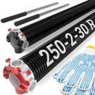 Toriexon Of Door Spring 0.250 30 Pair, 18000 Cycles Garage.... Fixed Price $136.86.