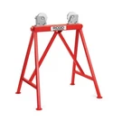 Ridgid 64642 AR-99 34" Adjustable Roller Head Pipe Stand With Steel Wheels. Fixed Price $408.25.