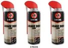(3 Pack) 3-IN-ONE Professional Garage Door Lubricant Smart Straw Sprays, 11 Oz. Fixed Price $16.99.