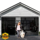 Liamst Garage Door Screen 16X7FT Black Magnetic. Fixed Price $105.99.