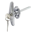 Bonsicoky Garage Door T-handle Lock With 2 Keys, Universal Silver. Fixed Price $20.24.